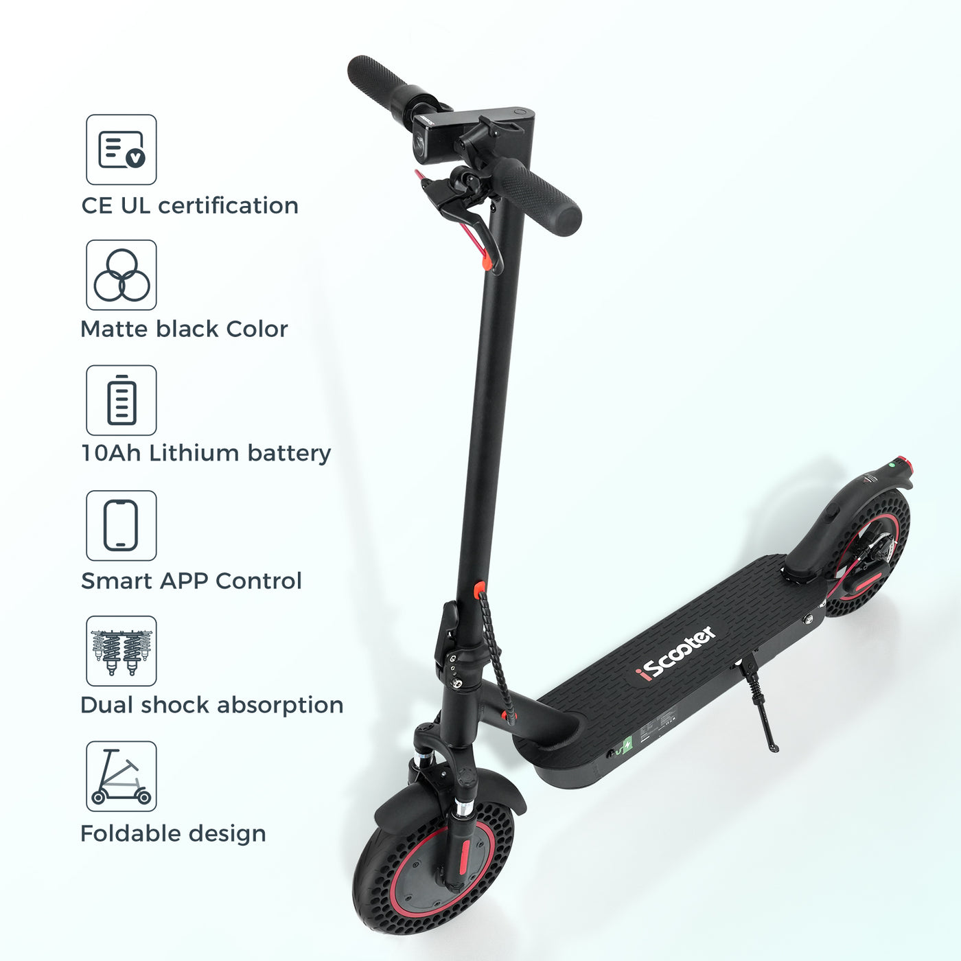 iScooter 500W i9Max Electric Scooter 10" Honeycomb Tires