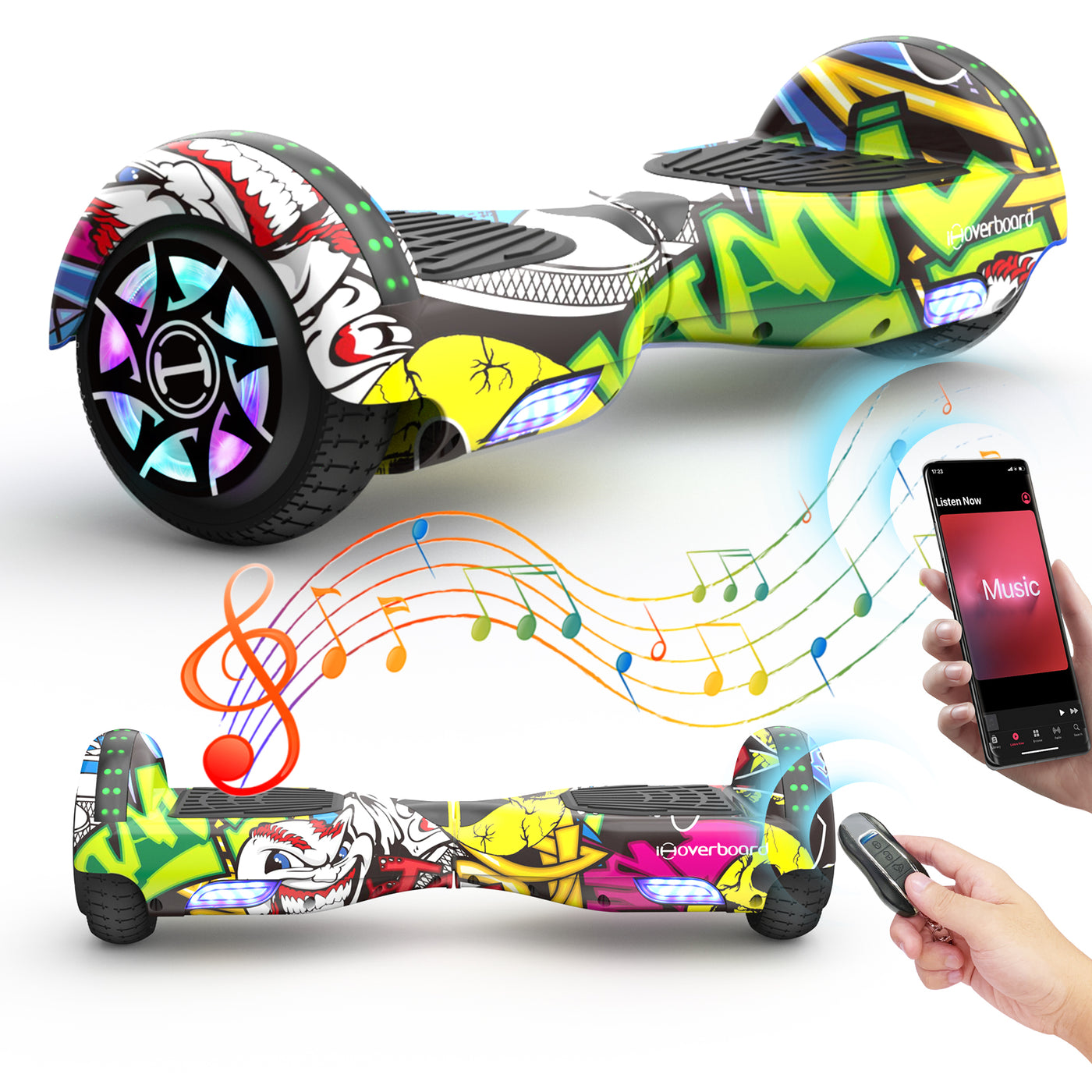 hoverboard with bluetooth speaker