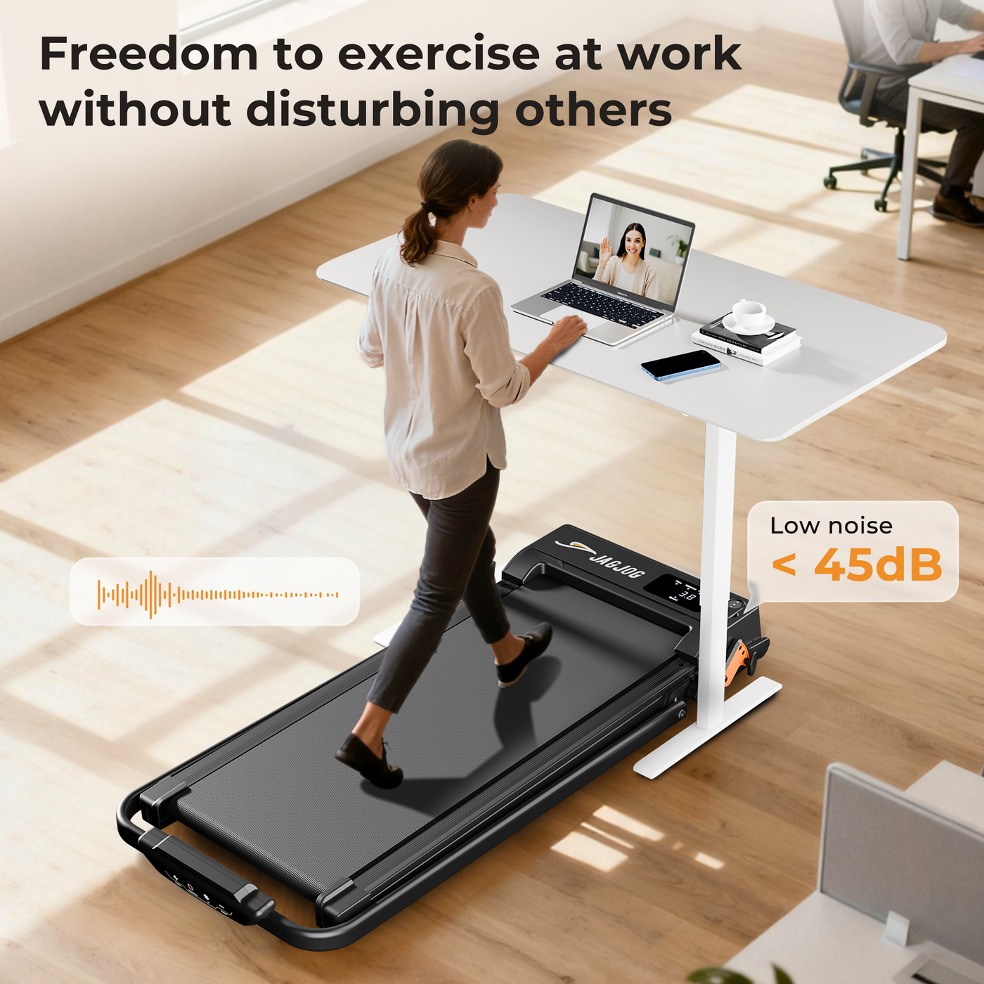 JAGJOG JT52 2-in-1 Treadmill with Incline