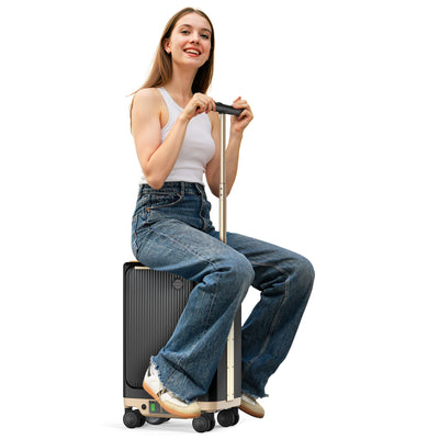 Smart Rideable Suitcase Electric Luggage Scooter For Travel Airline Approved