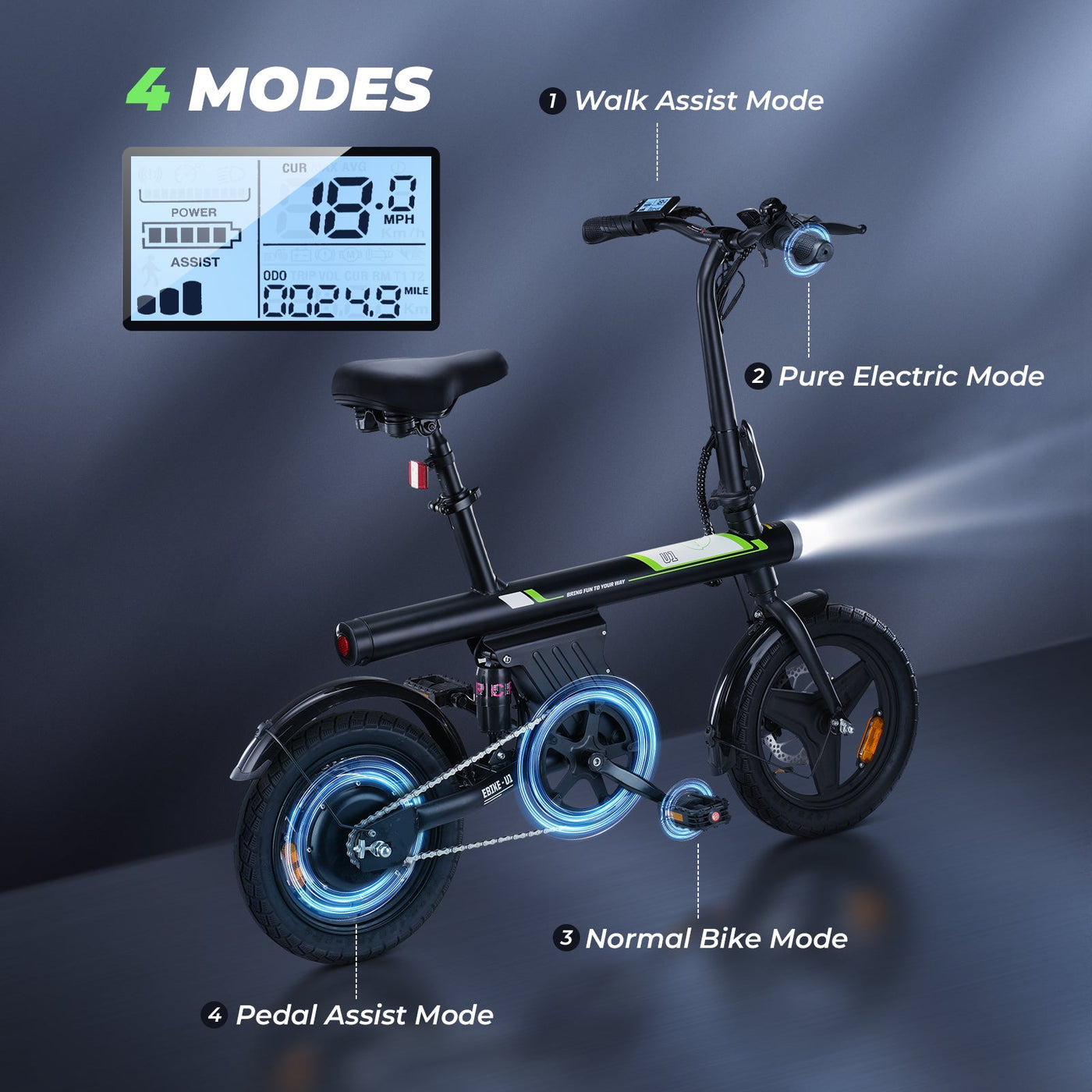 U1 Folding Electric Bike