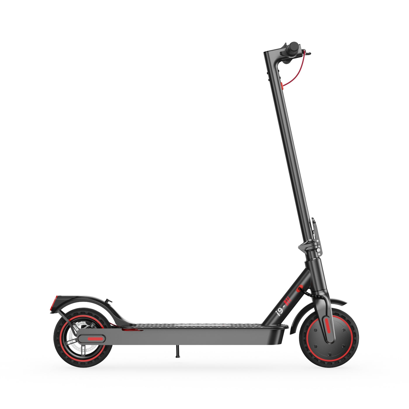 The front of an electric scooter
