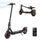 iScooter i8 in sleek black finish, paired with the iScooter Club app for smart connectivity. The scooter features foldable design, front and rear lights, and a digital LED display for speed and battery monitoring. Through the app, riders can track ride records, lock or unlock the scooter, and switch riding modes with ease. This combination emphasizes portability, modern styling, and intelligent control for urban commuting.