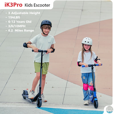 iScooter iK3Pro/iK1S Kids Electric Scooter with Colored Ambient Light