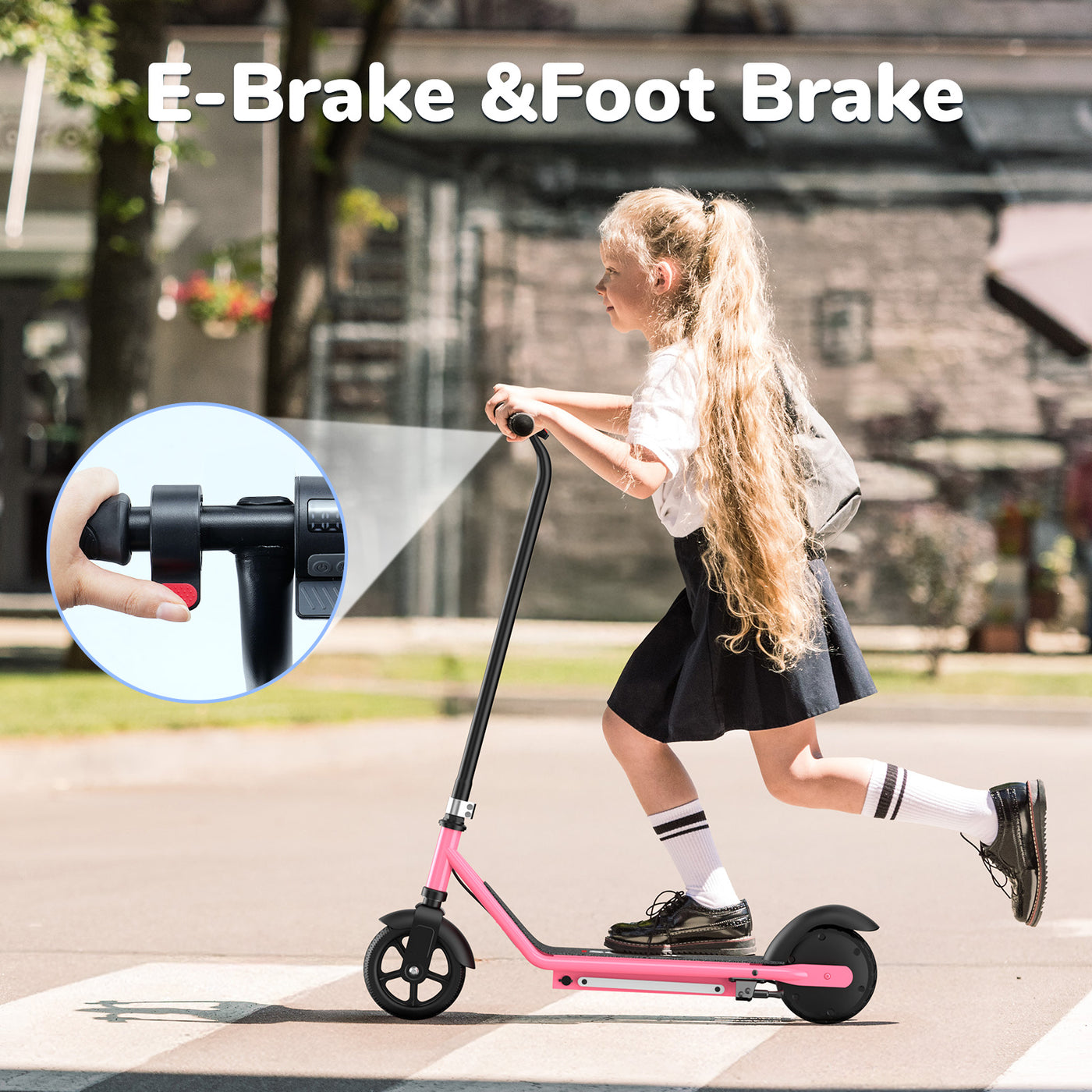 iScooter iK3 Kids Electric Scooter with Colored Ambient Light