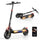 iScooter IX3 paired with the iScooter app, featuring sleek black design, foldable frame, and LED lighting along the deck for visibility. The app integration allows riders to monitor battery usage, track ride records, and control functions remotely, adding convenience and safety. With sturdy tires and portable build, the IX3 emphasizes modern connectivity, reliable performance, and practical commuting benefits.