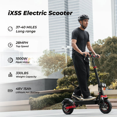 iScooter iX5S 1000W Foldable Off Road Electric Scooter