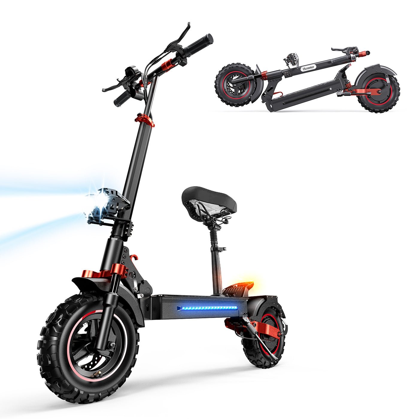 iScooter iX5S 1000W Foldable Off Road Electric Scooter
