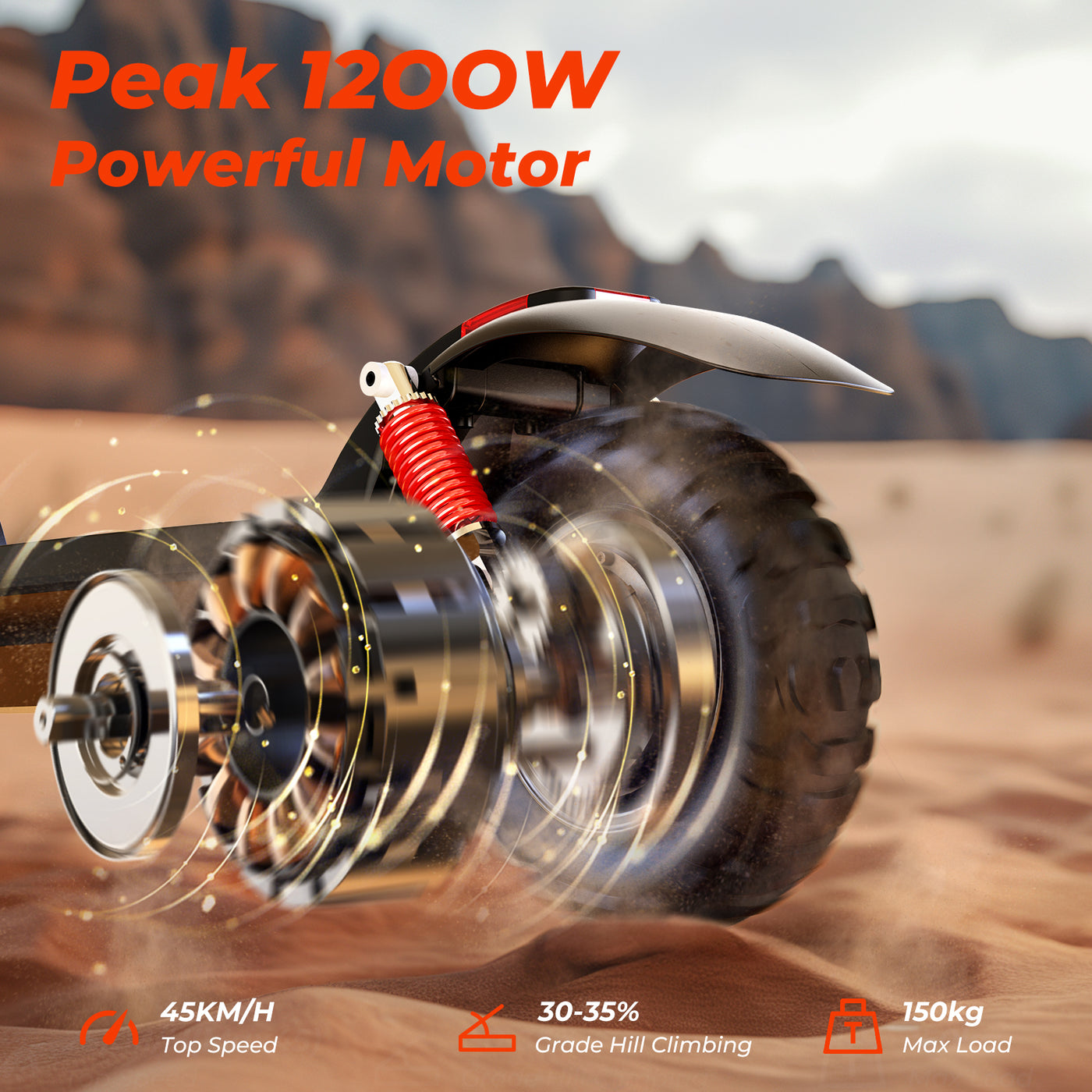 iScooter iX-Series 1200W Off Road Electric Super Scooter