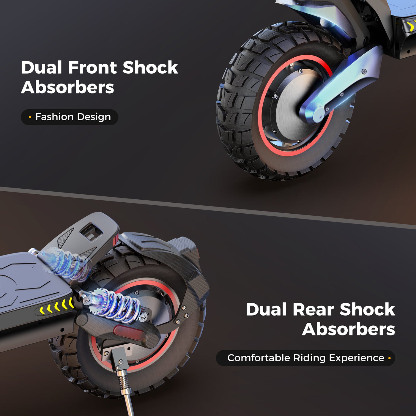 iScooter iX7Pro 2000W Dual Motor Off Road Electric Scooter