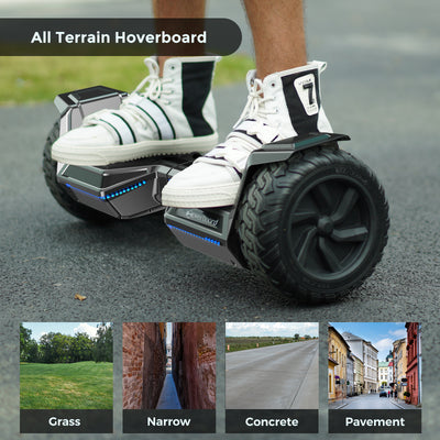iHoverboard H8 Silver Off Road Hoverboard 8.5"