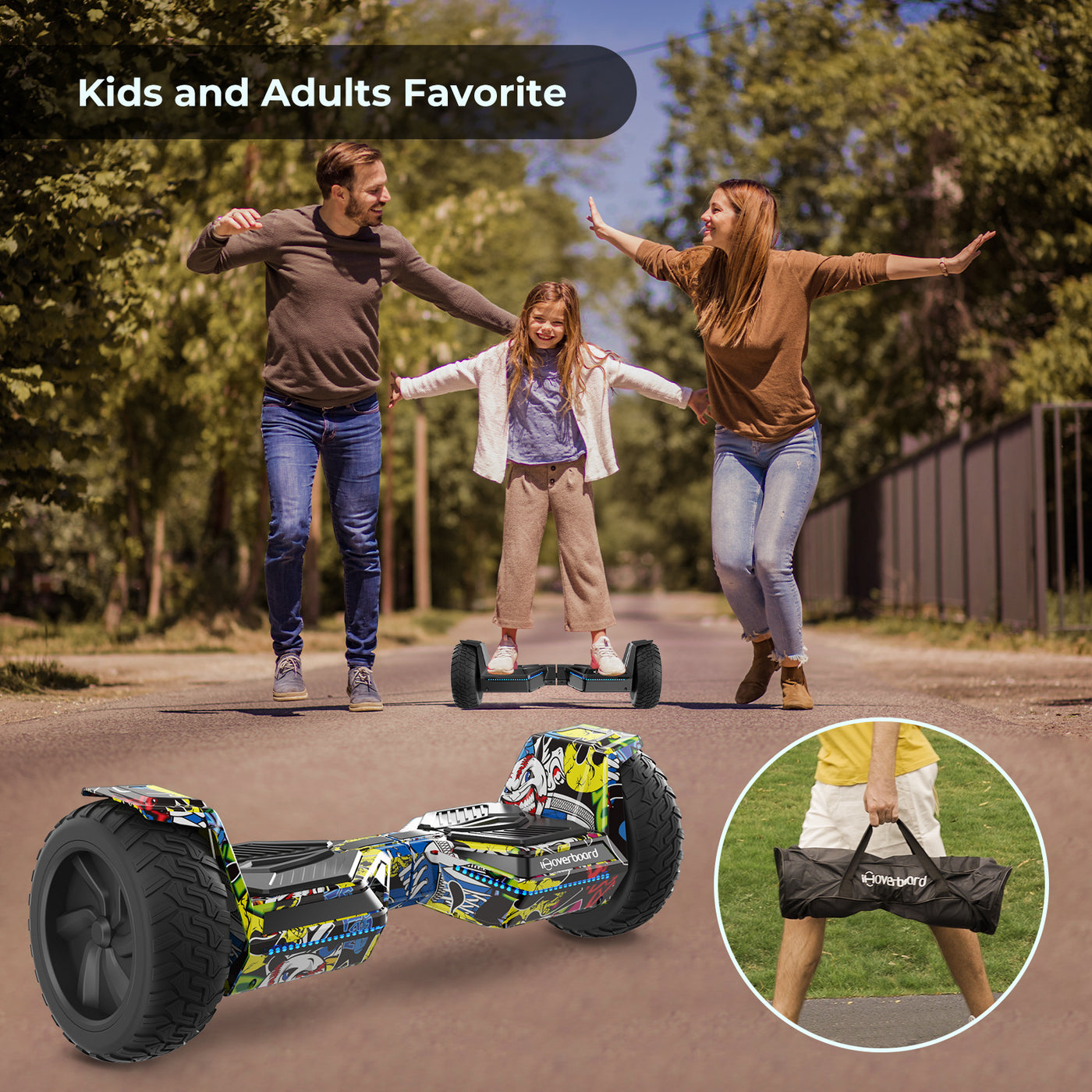 iHoverboard H8 Yellow Off Road Hoverboard 8.5"