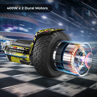 iHoverboard H8 Yellow Off Road Hoverboard 8.5"