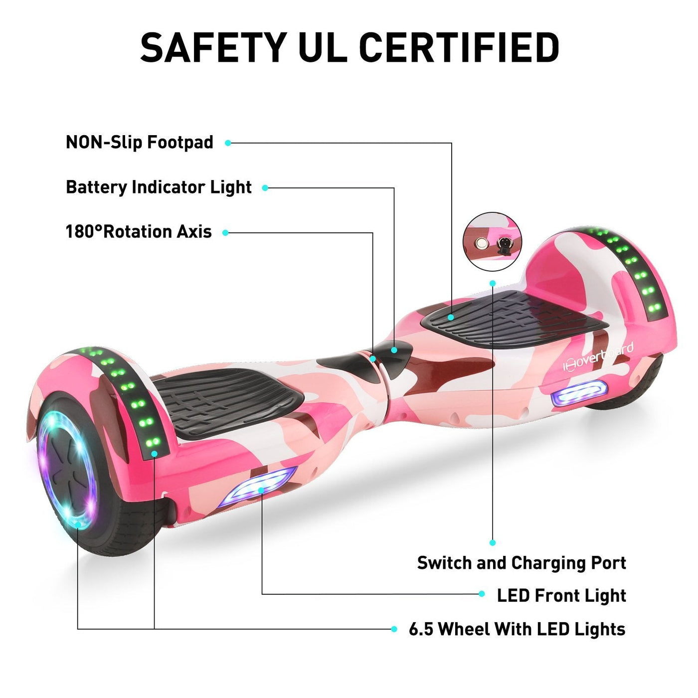 remote control Self Balancing with Bluetooth Electric Hoverboards