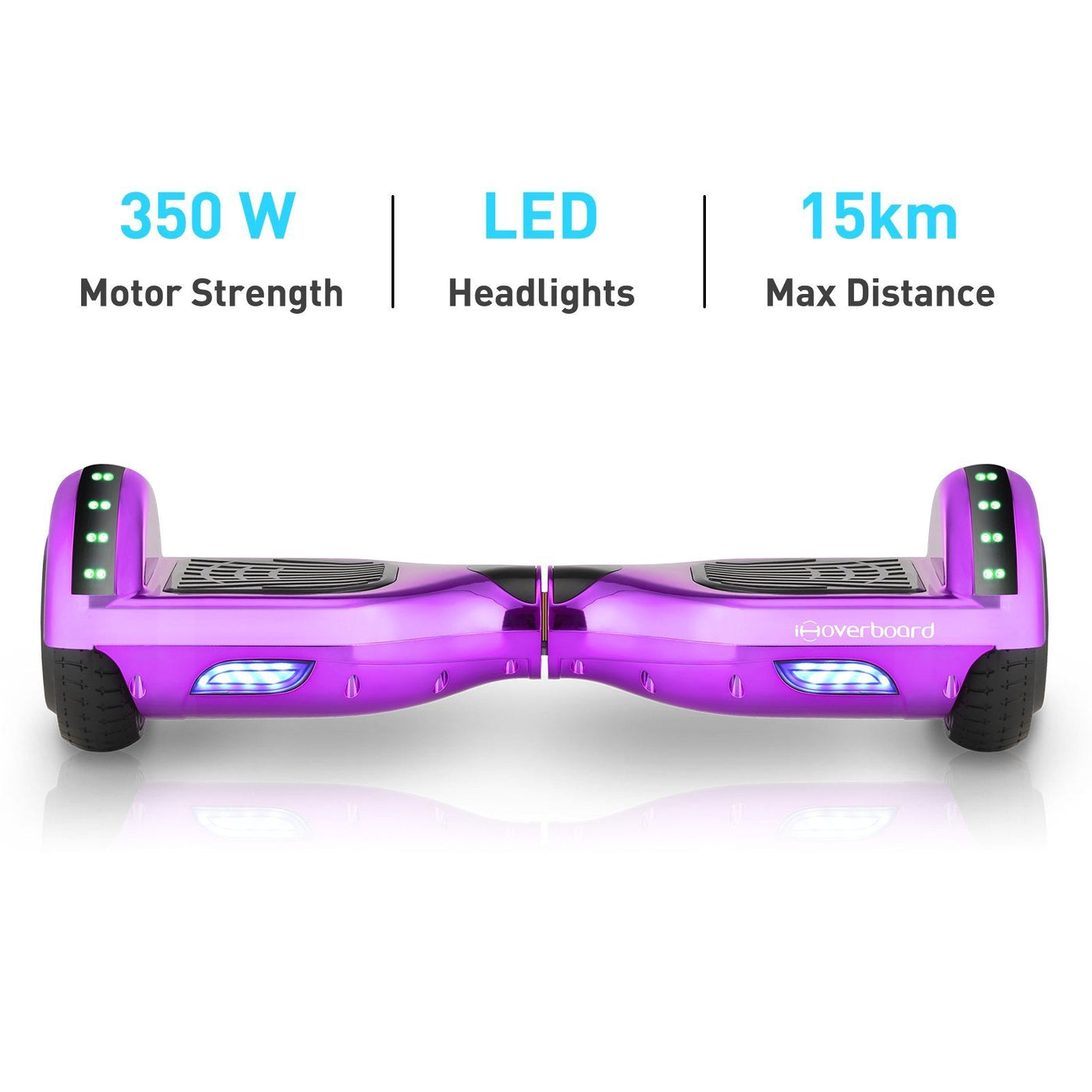 iHoverboard® H1 Purple (Fuchsia) 700W Self Balancing Hoverboard 6.5"
