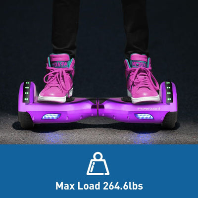 iHoverboard® H1 Purple (Fuchsia) 700W Self Balancing Hoverboard 6.5"