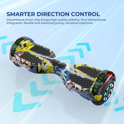 iHoverboard H4 Yellow Bluetooth Hoverboard 6.5"