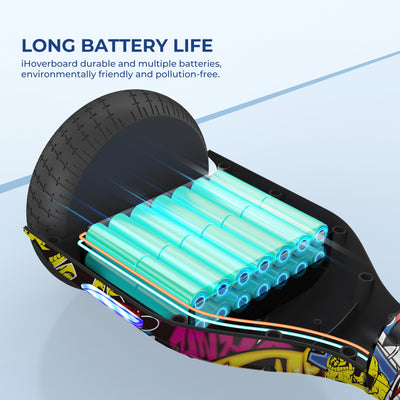 iHoverboard H4 Yellow Bluetooth Hoverboard 6.5"